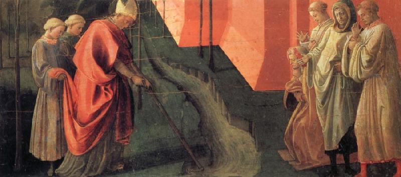 Fra Filippo Lippi St Frediano Diverts the Course of the River Serchio oil painting image
